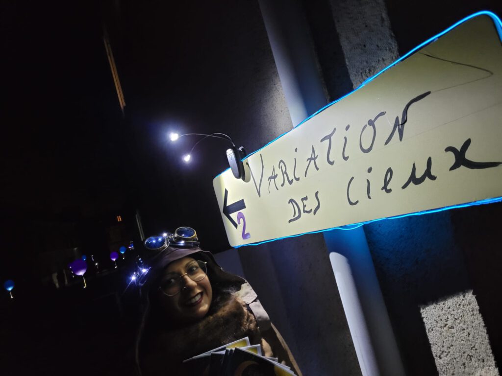 Photo de la Fête des lumières 2022, conception et réalisation des spectacles son et lumière par l'association scène sur loing