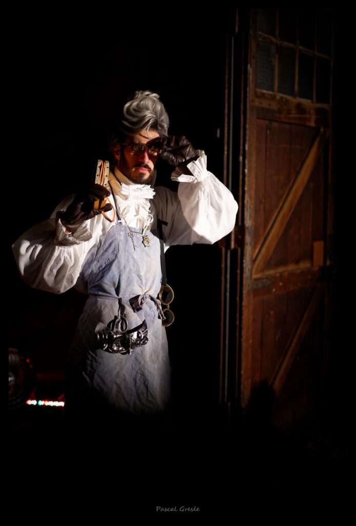 Photo de la Fête des lumières 2022, conception et réalisation des spectacles son et lumière par l'association scène sur loing