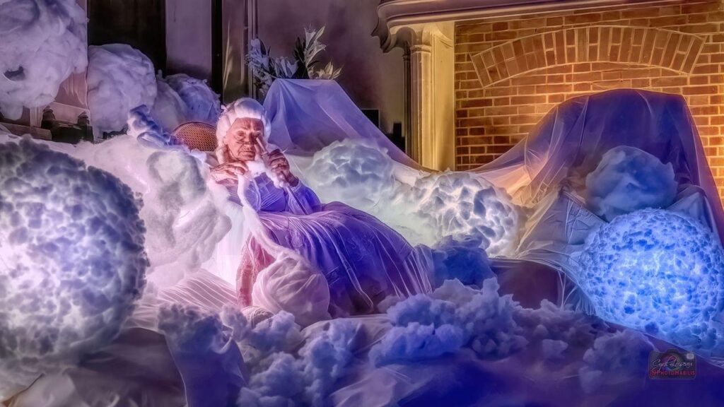 Photo de la Fête des lumières 2022, conception et réalisation des spectacles son et lumière par l'association scène sur loing